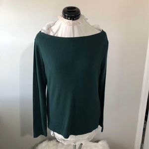 Large Gap Womens Long Sleeve Green Blouse C5326